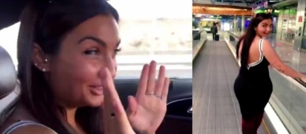 Elettra Lamborghini en su intercambio con BBB Elettra Lamborghini en su intercambio con BBB