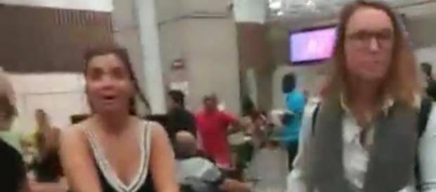 Una usuaria de Instagram fan de Blumettra hizo un directo en el que pudo verse la llegada de la italiana a Brasil Una usuaria de Instagram fan de Blumettra hizo un directo en el que pudo verse la llegada de la italiana a Brasil