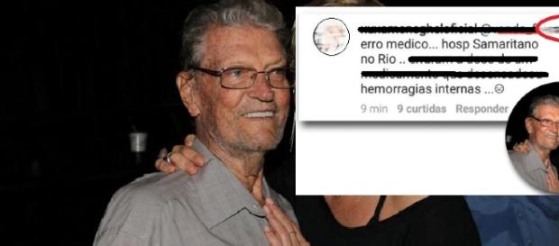Erro médico deixa pai de apresentadora em coma Erro médico deixa pai de apresentadora em coma