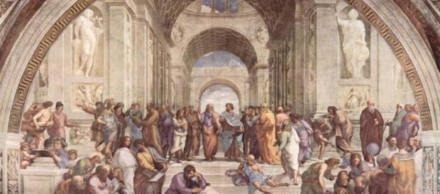 "Escuela de Atenas", por Rafael Sanzio "Escuela de Atenas", por Rafael Sanzio