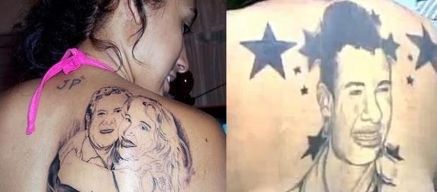 Fãs que tatuaram seus ídolos no corpo Fãs que tatuaram seus ídolos no corpo