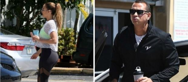 Jennifer Loez com A-Rod na academia Jennifer Loez com A-Rod na academia
