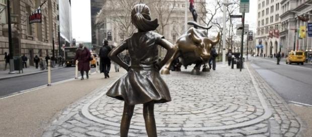 The Fearless Girls by Kristen Visbal (MARK LENNIHAN/ASSOCIATED PRESS) The Fearless Girls by Kristen Visbal (MARK LENNIHAN/ASSOCIATED PRESS)