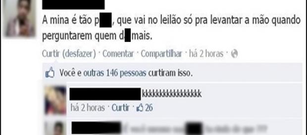 A moça fez o comentário na hora errada A moça fez o comentário na hora errada