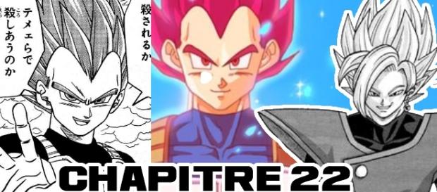 Chapitre 22 de Dragon Ball Super par Akira Toriyama et Toyotaro: Vegeta SSJGod et Gattai Zamasu ! Chapitre 22 de Dragon Ball Super par Akira Toriyama et Toyotaro: Vegeta SSJGod et Gattai Zamasu !