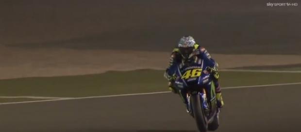Valentino Rossi, pilota della Yamaha. Valentino Rossi, pilota della Yamaha.