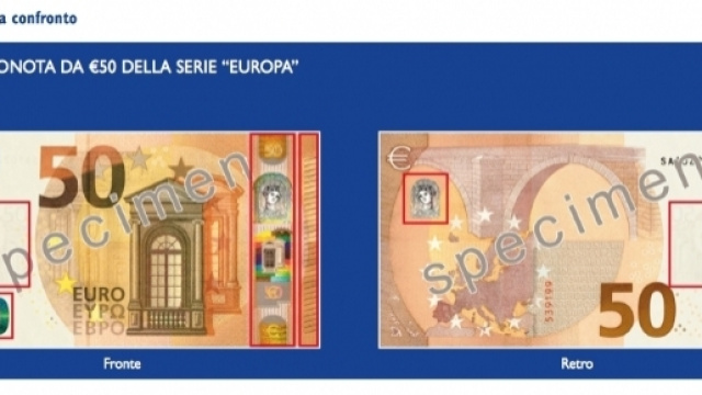 La nuova banconota da 50 euro in circolazione dal 4 aprile (https://www.ecb.europa.eu)