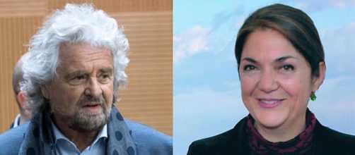 Beppe Grillo e Marika Cassimatis.