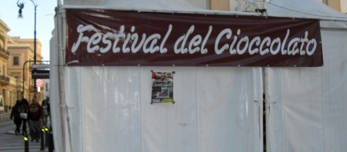 Stand del Festival del Cioccolato.