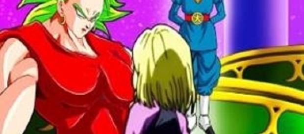 18 VS la versión femenina de Broly 18 VS la versión femenina de Broly