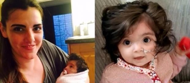 Bella tem oito meses de idade e já nasceu com muito cabelo (Crédito: YouTube/InfoRains2) Bella tem oito meses de idade e já nasceu com muito cabelo (Crédito: YouTube/InfoRains2)