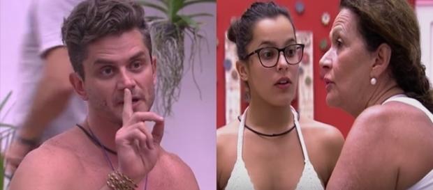 Marcos e Emilly descutem feio com Ieda. (foto: reprodução TV Globo) Marcos e Emilly descutem feio com Ieda. (foto: reprodução TV Globo)