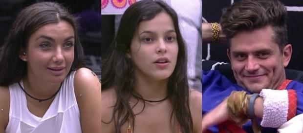 O casal BBB17 terminou o namoro, devido aos ciúmes de Emilly contra Elettra (Foto: Reprodução) O casal BBB17 terminou o namoro, devido aos ciúmes de Emilly contra Elettra (Foto: Reprodução)