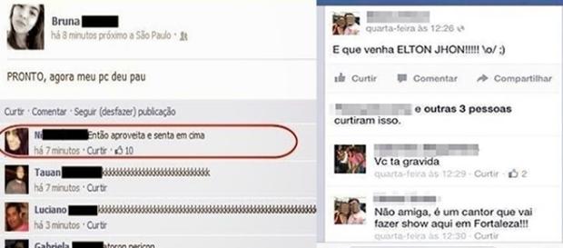 Postagens inusitadas no Facebook Postagens inusitadas no Facebook