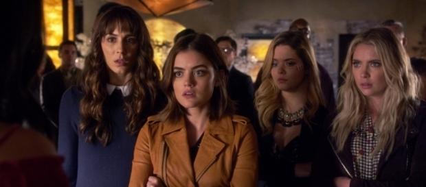 Spencer, Aria, Alison and Hanna. Pretty Little Liars. Spencer, Aria, Alison and Hanna. Pretty Little Liars.