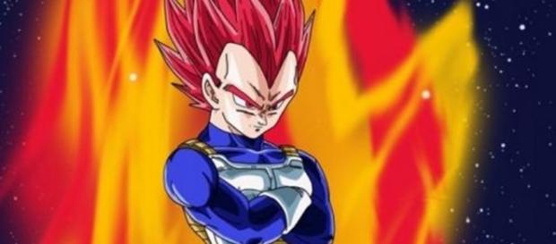 Vegeta el Dios Super Saiyan God rojo Vegeta el Dios Super Saiyan God rojo