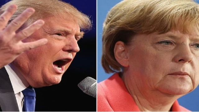 Donald Trump et Angela Merkel le 12 octobre