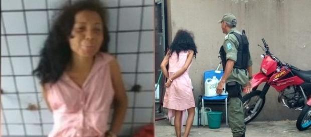 Joana D´Arc foi presa após mata o filho estrangulado Joana D´Arc foi presa após mata o filho estrangulado