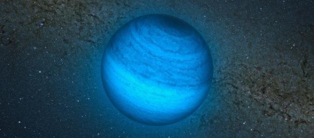 Rappresentazione artistica ipotetica del misterioso oggetto celeste. Rappresentazione artistica ipotetica del misterioso oggetto celeste.