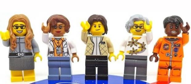 Miniaturas LEGO das mulheres da NASA Miniaturas LEGO das mulheres da NASA