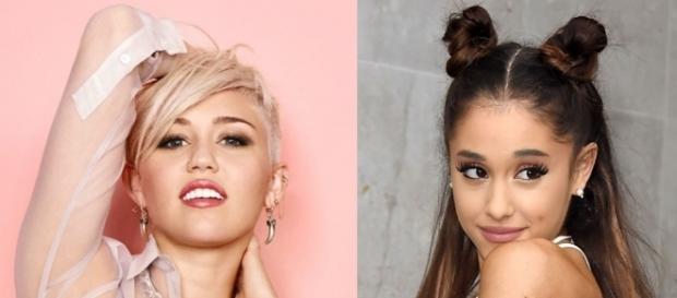 Miley Cyrus e Ariana Grande são ricas desde sempre Miley Cyrus e Ariana Grande são ricas desde sempre