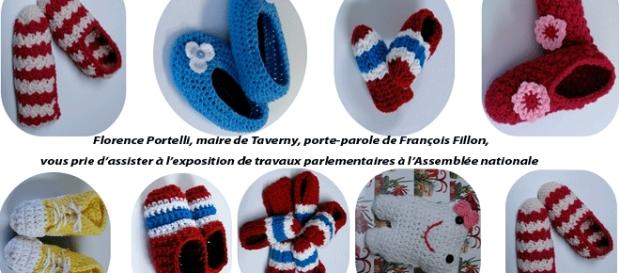 Pour Florence Portelli, maire de Taverny et porte-parole de François Fillon, le tricotage fait partie des travaux parlementaires Pour Florence Portelli, maire de Taverny et porte-parole de François Fillon, le tricotage fait partie des travaux parlementaires