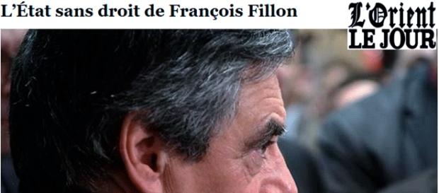 Très dur éditorial du quotidien libanais L'Orient-Le Jour sur François Fillon. Seule la presse russe le choit encore Très dur éditorial du quotidien libanais L'Orient-Le Jour sur François Fillon. Seule la presse russe le choit encore