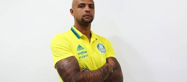 Felipe Melo marco gol pelo Palmeirtas Felipe Melo marco gol pelo Palmeirtas