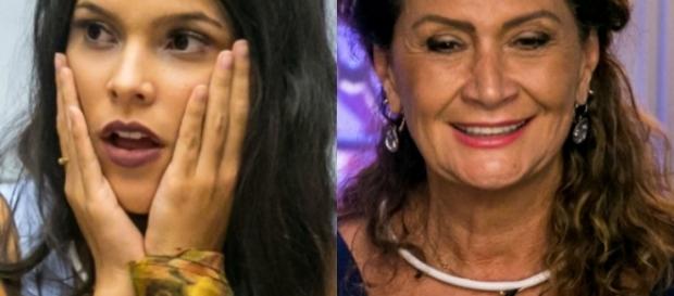Ieda (à esquerda) faz revelações no "Big Brother Brasil" Ieda (à esquerda) faz revelações no "Big Brother Brasil"