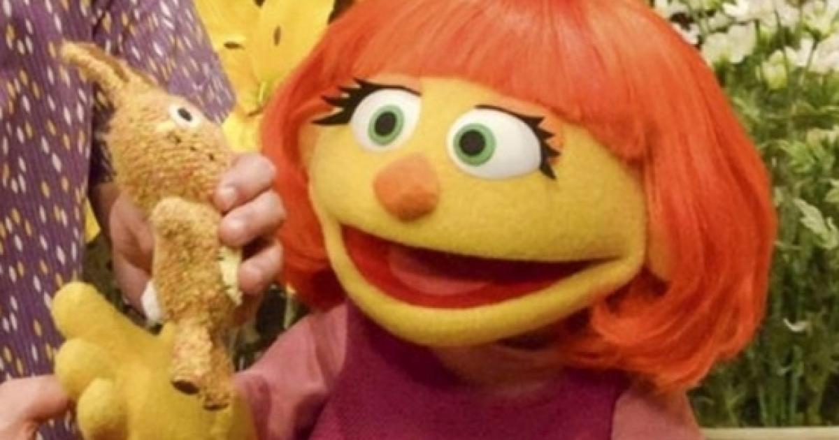 'Sesame Street' welcomes new character, Julia, a 4-year-old muppet with ...