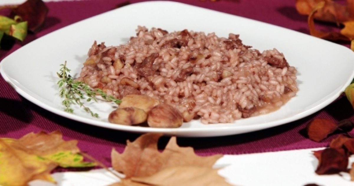 Risotto sfumato col vino rosso