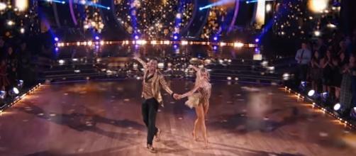 NFL star Rashad Jennings and Emma Slater earned a second-best mark of 31 for their 'DWTS' premiere night cha cha. DWTS/YouTube