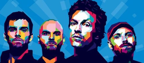Ritratto stilizzato dei Coldplay