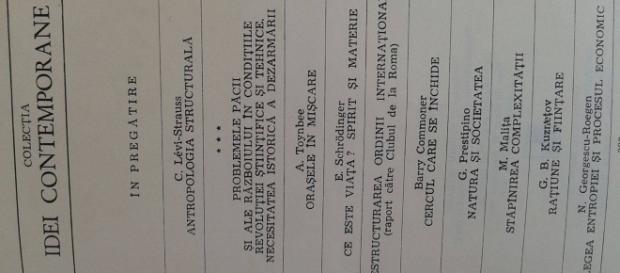C. Levi Strauss, Toynbee și Schrodinger erau pe agenda Editurii Politice C. Levi Strauss, Toynbee și Schrodinger erau pe agenda Editurii Politice