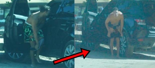 Cauã Reymond tira tudo no meio da rua e mostra só o que a Grazi viu; veja foto Cauã Reymond tira tudo no meio da rua e mostra só o que a Grazi viu; veja foto