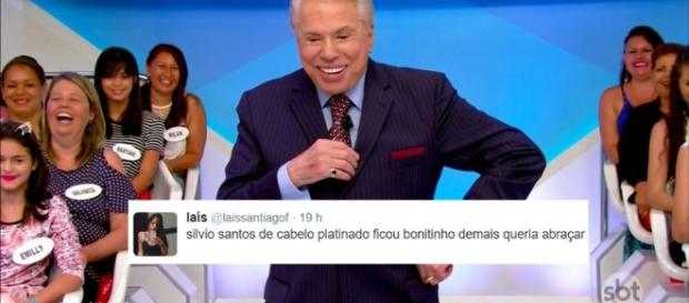 Silvio e seu novo cabelo platinado Silvio e seu novo cabelo platinado