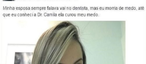 Dentista conhecida como Camila, curou medo de paciente somente com sua beleza.