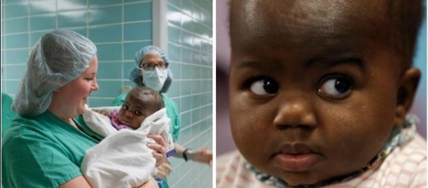 Dominique está agora com dez meses e uma vida nova pela frente Dominique está agora com dez meses e uma vida nova pela frente