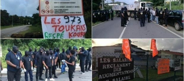 Les manifestations ankylosent l'ensemble du département depuis quelques jours (via Guyane 1ère) Les manifestations ankylosent l'ensemble du département depuis quelques jours (via Guyane 1ère)
