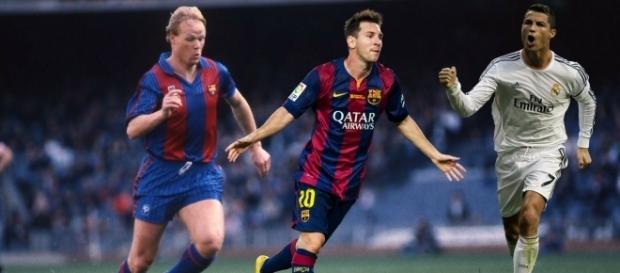 Ronald Koeman, Leo Messi y Cristiano Ronaldo Ronald Koeman, Leo Messi y Cristiano Ronaldo
