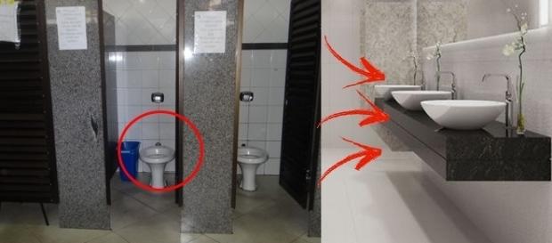 Tome muito cuidado ao usar um banheiro público Tome muito cuidado ao usar um banheiro público