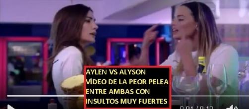 Vídeo de la grave pelea entre Aylen y Aly por la que podrían ser sancionadas