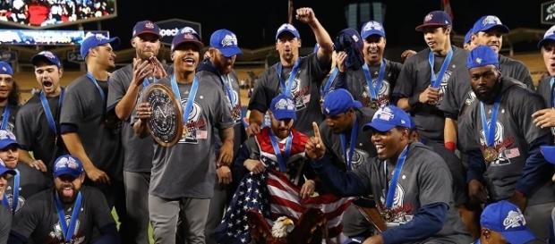 Contra as expectativas, norte-americanos vencem o clássico mundial de baseball (Foto: Reprodução/Twitter) Contra as expectativas, norte-americanos vencem o clássico mundial de baseball (Foto: Reprodução/Twitter)