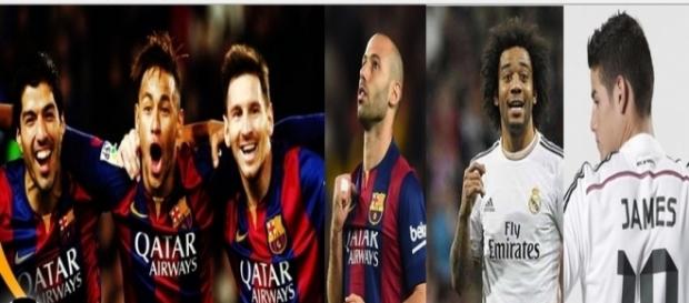 Estrellas de Barcelona y Real Madrid entran en acción Estrellas de Barcelona y Real Madrid entran en acción