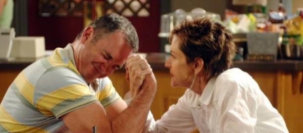 Karl and Susan have been one of soap's best-loved couples but is Neighbours running out of time? (Source: Metro.co.uk) Karl and Susan have been one of soap's best-loved couples but is Neighbours running out of time? (Source: Metro.co.uk)