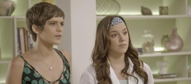 Letícia e Marina na novela A lei do Amor (Divulgação/Globo) Letícia e Marina na novela A lei do Amor (Divulgação/Globo)