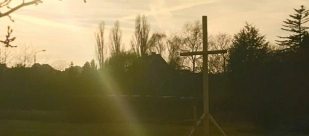 Marbach: Das Protestkreuz wurde entfernt Marbach: Das Protestkreuz wurde entfernt