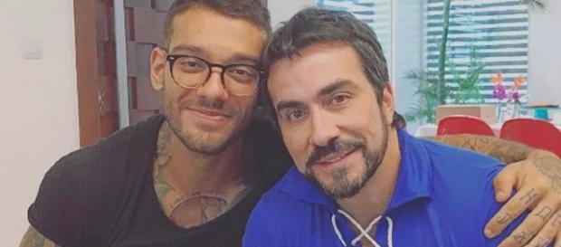 Padre Fábio de Melo brinca com o porte físico de Lucas Lucco em post de rede social Padre Fábio de Melo brinca com o porte físico de Lucas Lucco em post de rede social
