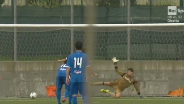 Damiani dell'Empoli a segno nell'1-0 contro il Milan