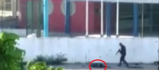 Vídeo mostra exato momento da execução (Fonte: Globo.com) Vídeo mostra exato momento da execução (Fonte: Globo.com)